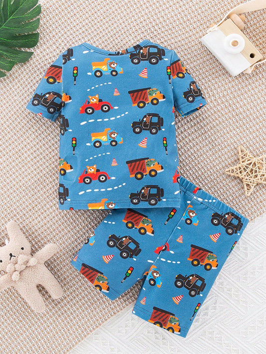 Conjunto Infantil Pijama Carrinhos