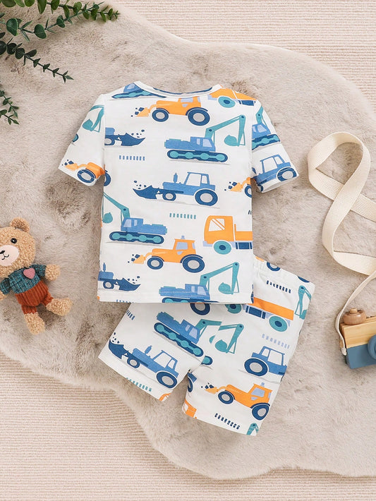 Conjunto Infantil Pijama Caminhões